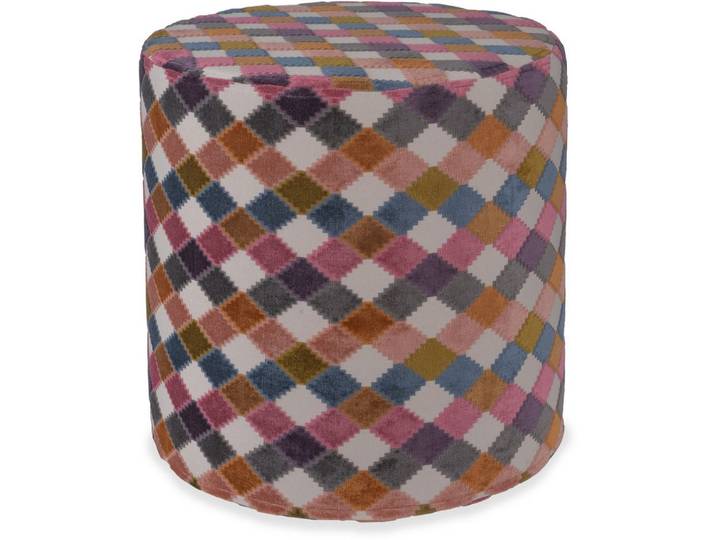 H.O.C.K. Sitzhocker H.O.C.K. Balance Hocker Pouf Ø45x45cm pink bunt, Hocker, Barhocker & Sitzhocker, Schminktischhocker, Wohnzimmer Hocker