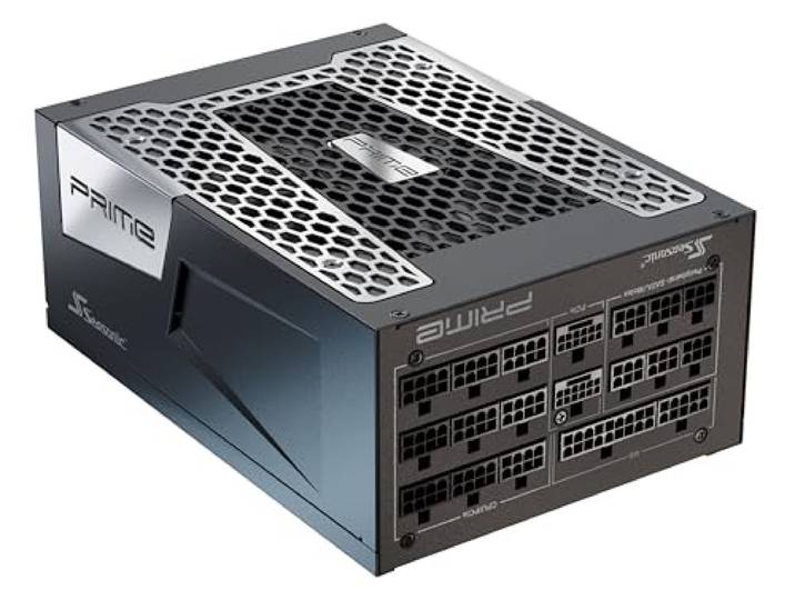Seasonic Prime TX-1600 1600 W 80+ titanium ATX 3.0 en PCIe 5.0 Ready volledig modulair ATX vormfactor hoogwaardige Japanse condensator compatibel met Nvidia RTX 30/40 GPU's