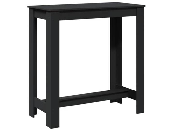HBBMGYD Bartisch, Schwarz, 102 x 50 x 103,5 cm, aus Holz Vielseitiger Stehtisch, Küche, Wohnzimmer, Esszimmer, glatte Oberfläche, leicht zu reinigen, Wandbefestigung im Lieferumfang