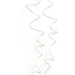 Lumineo Micro LED Strangbeleuchtung Outdoor L.595cm 120L silber/warmes weiss
