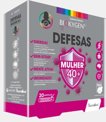 BIOKYGEN DEFESAS 40+ MULHER 20 AMP