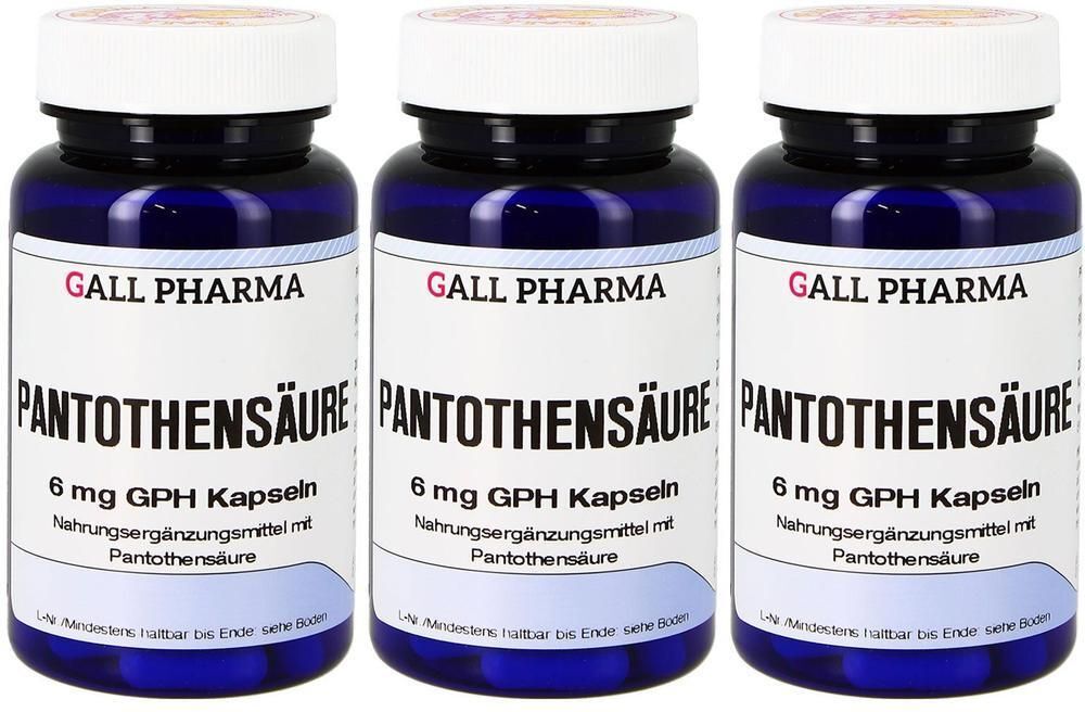 GALL PHARMA Pantothensäure 6 mg GPH Kapseln x3 3x120 St