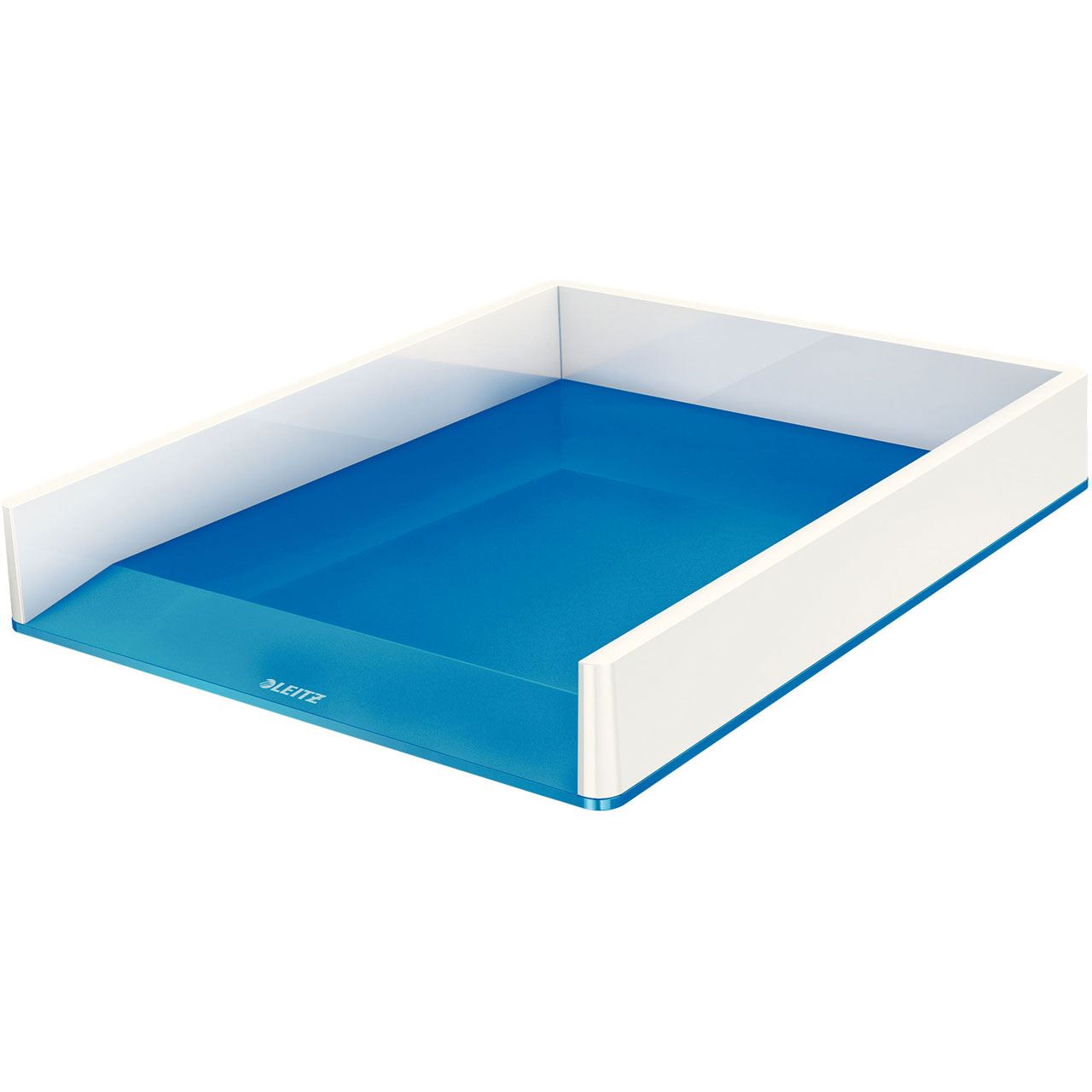 LEITZ Briefablage WOW Duo Colour perlweiß/blau