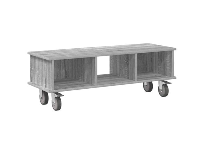 LMTYOENFG TV-Board Graues Sonoma 100x35x35 cm Lowboard Holzwerkstoff Kompakter Fernsehtisch für Wohnzimmer und Schlafzimmer. Bietet praktischen Stauraum sowie einfache Kabelverlegung.