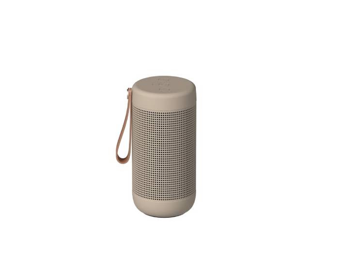 Enceinte bluetooth 360° 36w chargement à induction beige