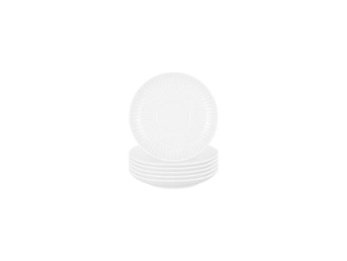 Seltmann Weiden Kombi-Untertassen Amina Weiß ø 12 cm 6er Set, Keramik, Rund, Geschirr, Tassen, Untertassen