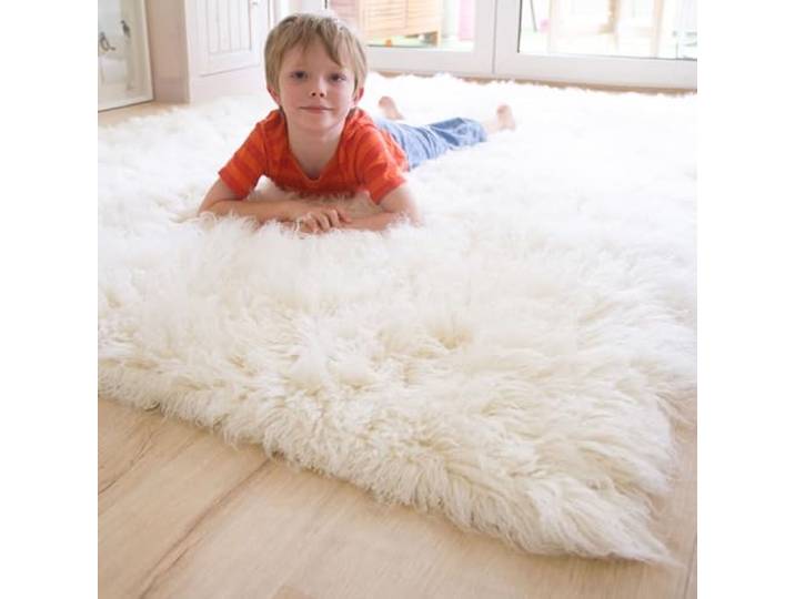 Steffensmeier Flokati 1500 Teppich Natur Kult Shaggy Teppich Hochflor Langflor neu Neuseeland 100% Schurwolle, Größe: 160x230 cm