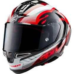 Alpinestars Supertech S-R10 Team, Integralhelm - Schwarz/Rot/Weiß - S