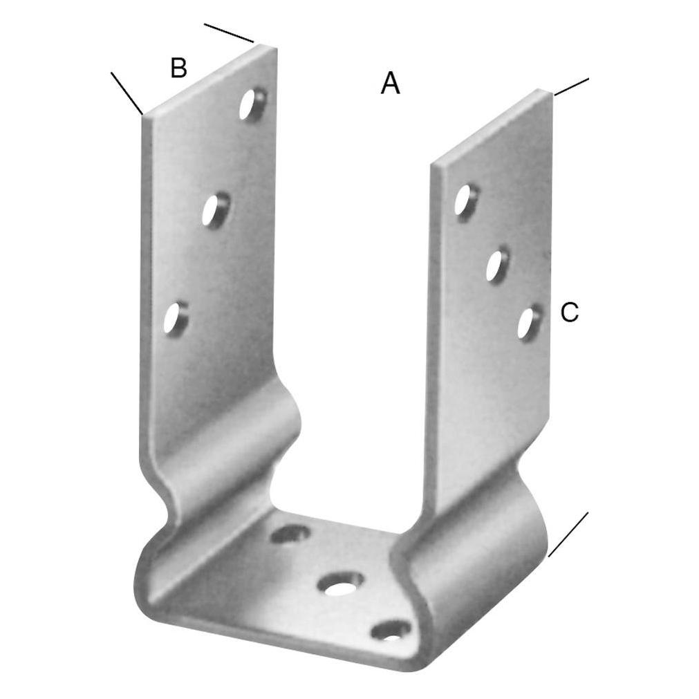 Magni Format 4053569231473 - u-pfostenlasche tZn 91 Import CE (4053569231473)