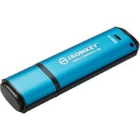 IronKey Vault Privacy 50 128 GB, USB-Stick hellblau/schwarz, USB-A 3.2 Gen 1