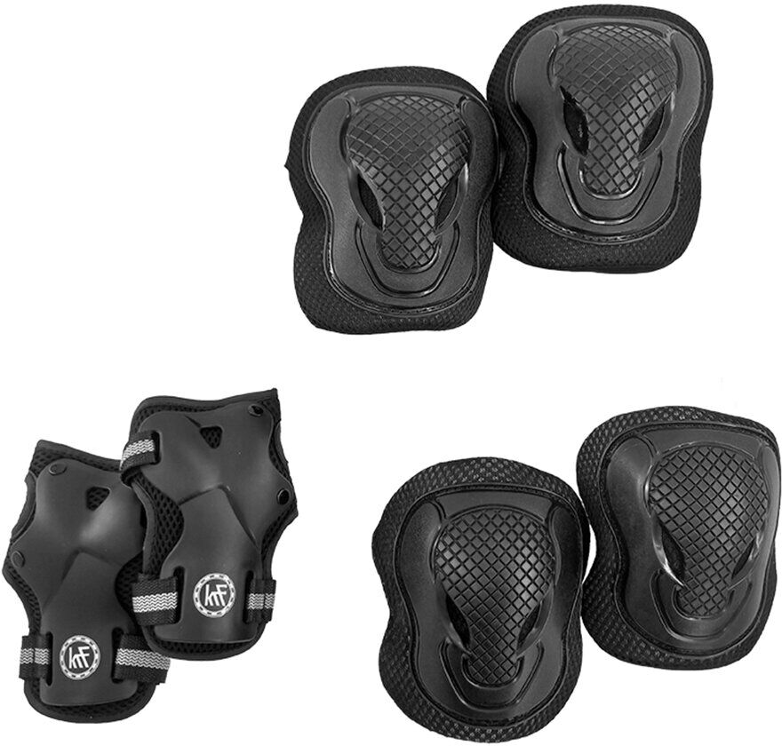 KRF Set de protecciones completo Essential .  Negro