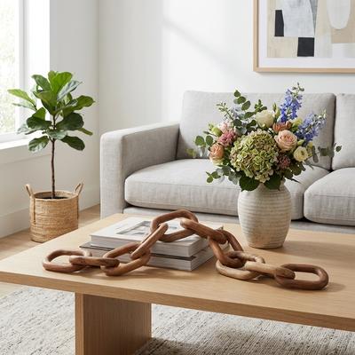 Sagebrook Home "Decorative Object - Wood Chain Link, 64 in. - 64.0"""