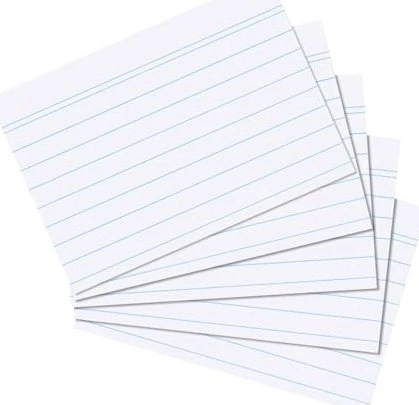 herlitz Karteikarten, DIN A5, liniert, weiß