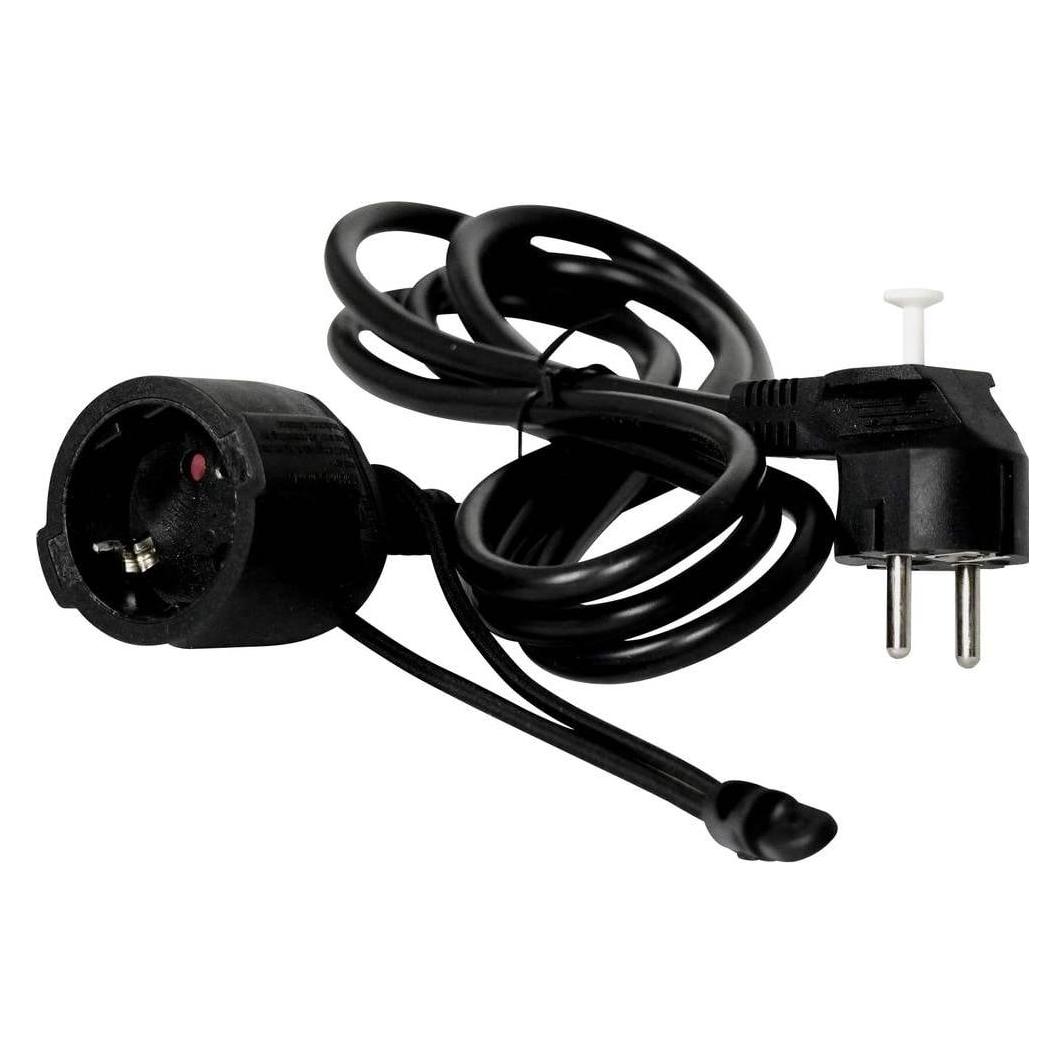 Easyout EO-780780 Strom Verlängerungskabel 16 A Schwarz 2.00 m (2 m, CEE 7/3) (EO-780780)