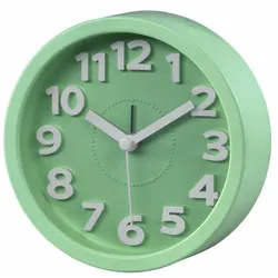 HAMA 186323 WECKER RETRO, HELLGR.RUND