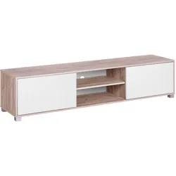TV-MÖBEL Helleres Braun, Weiß LINCOLN 41/180/41 cm