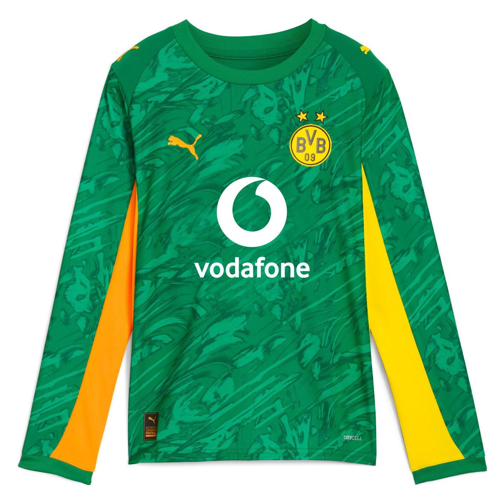 Puma BVB GK Jersey Replica LS JR with Sponsor (140) (946433)