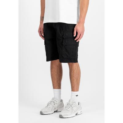 Shorts ALPHA INDUSTRIES "Battalion Short", Herren, Gr. 32, Normalgrößen, schwarz, Obermaterial: 100% Baumwolle, Hosen Shorts