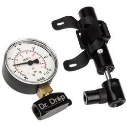 Aqua Computer Dr. Drop Druckprüfgerät inklusive Luftpumpe, Wasserkühlung Komponenten Zubehör, Schwarz