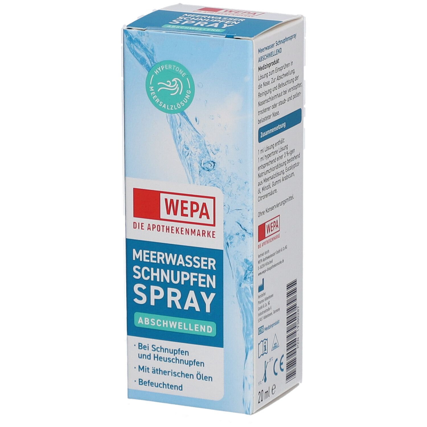 Wepa Meerwasser Schnupfenspray abschwellend 1x20 ml Spray