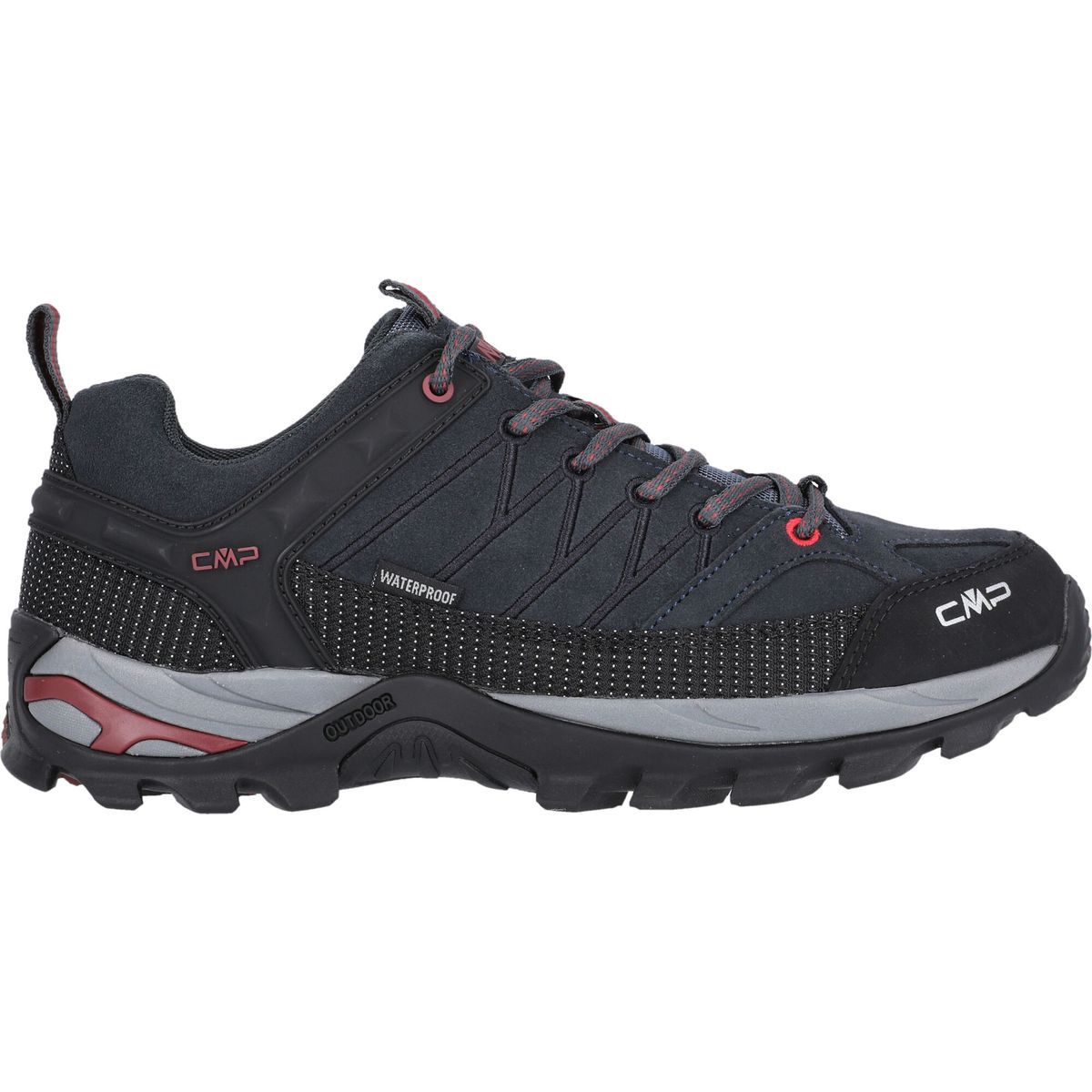 CMP Rigel Low WP Trekking Shoes asphalt-syrah (62BN) 45 3Q13247-62BN-45