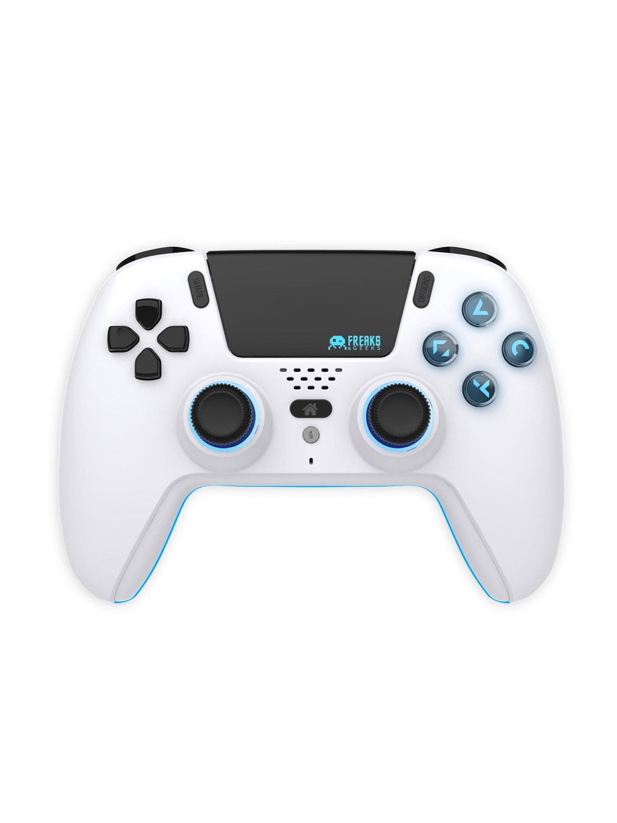 Freaks And Geeks Bluetooth Wireless Controller - LED - White - Wireless Controller - Sony PlayStation 5