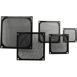 INL 33376S - Lüftergitter mit Aluminiumfilter, 60 x 60 mm, sw