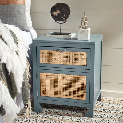 SAFAVIEH Dave 18-Inch Wood Door Nightstand, Bohemian