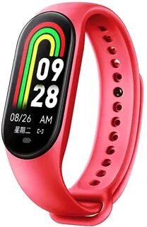 Clever Finds Band Smartwatch Heart Rate Fitness Tracker Smart Bracelet For Men Women red