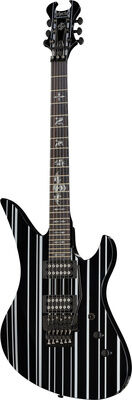 Schecter Synyster Gates Standard Gloss Gloss Black mit Silver Pin Stripes