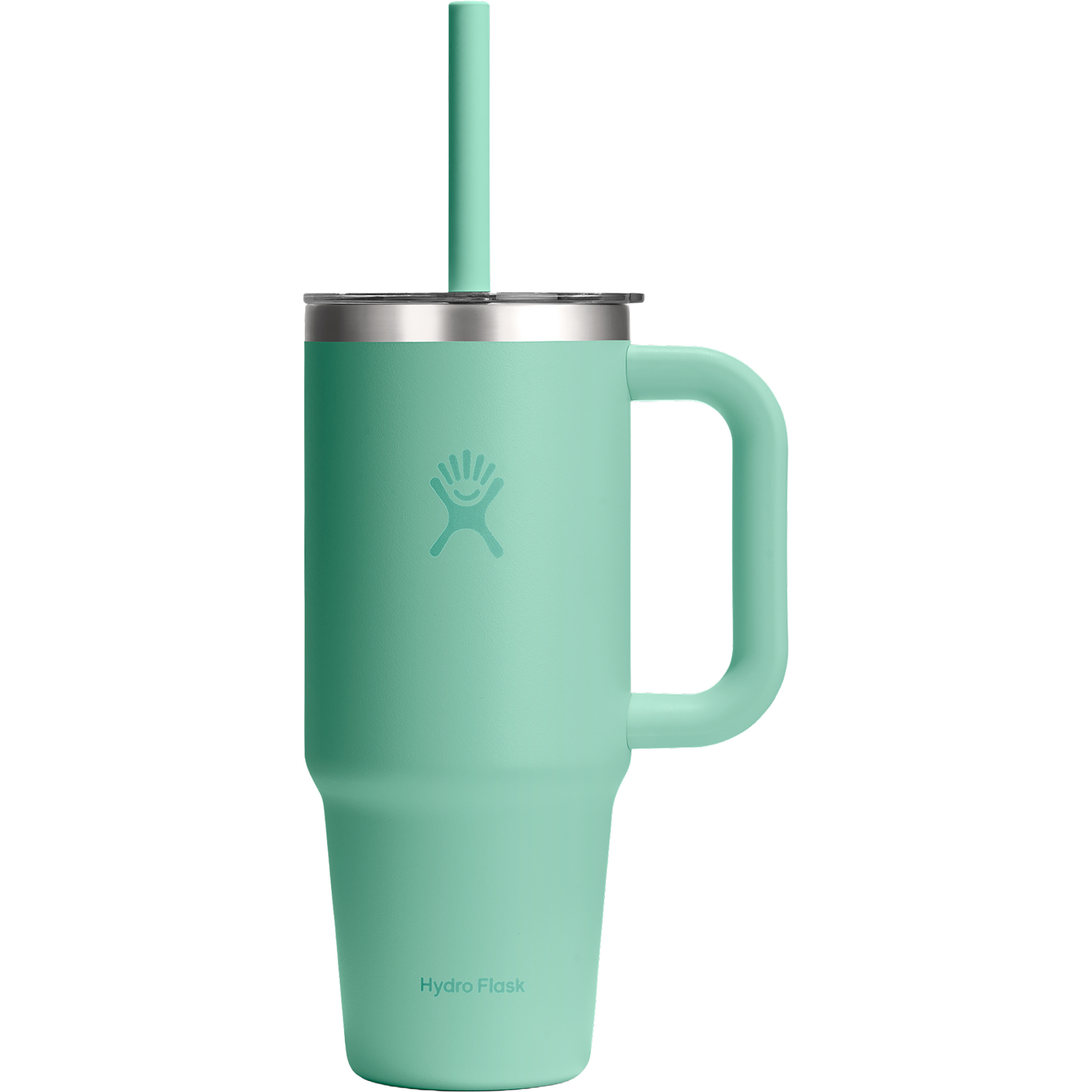 Hydro Flask 24oz Travel Tumbler Clear Lid Isolierbecher Isolierflaschen tuerkis Größe 0.709L Trekking