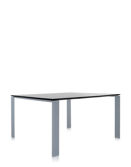 Kartell Four Tisch (128 x 128cm, schwarz, Aluminium) 128 x 128cm | schwarz | Aluminium 0452581