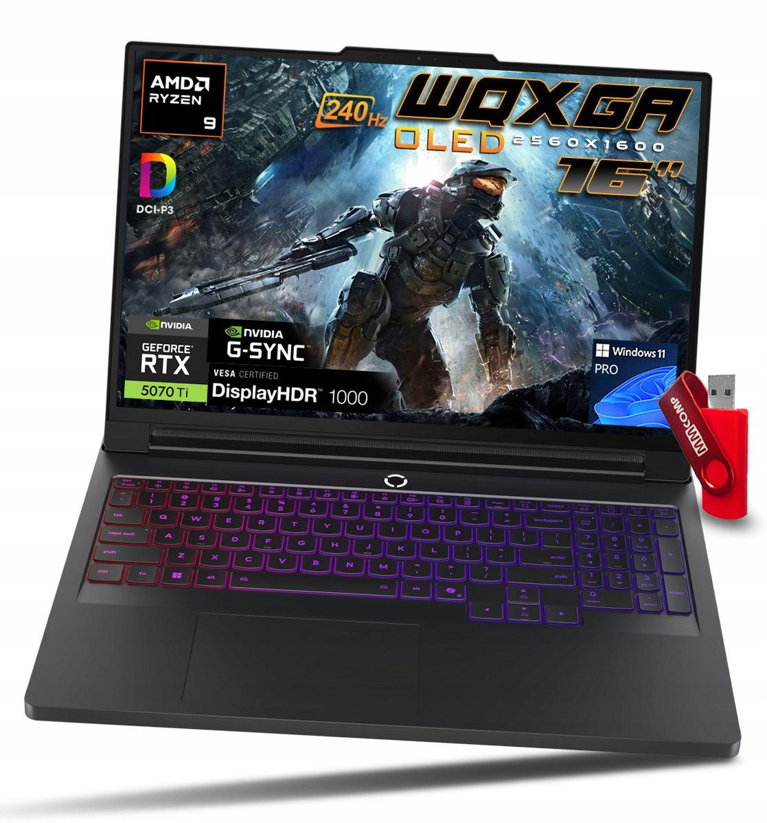 Lenovo Legion Pro 7 Ryzen 9 9955HX 64 GB DDR5 4 TB SSD WQXGA OLED HDR1000 Windows 11