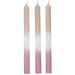 Arti Casa, Kerzen, Dip Dye Stabkerze Rosa (3x)