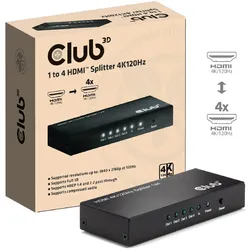 CLUB3D Splitter 1 auf 4 HDMI™ 4K120Hz