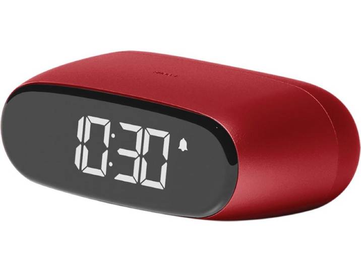 Lexon Design MINUT Pocket Size Alarm Clock - Dark Red