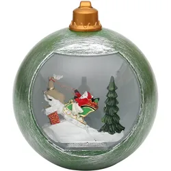 SIGRO LED Kugel Santa im Rentierschlitten