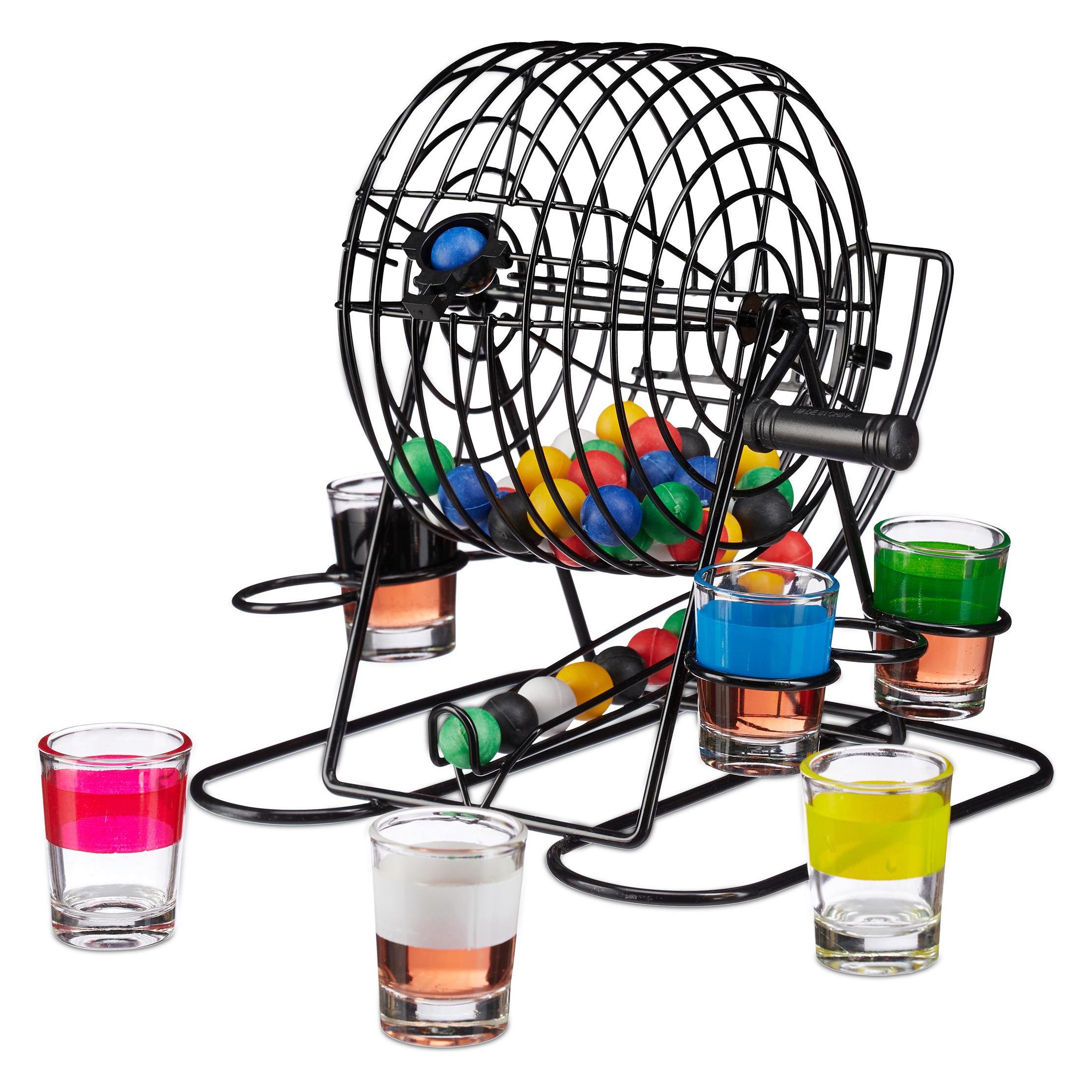 Relaxdays Trinkspiel Bingo (1 - 6 Spieler) (10023764)