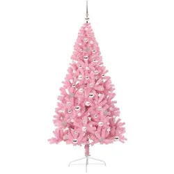 vidaXL, Weihnachtsbaum, Robin (mit 120 pinken Bällen) (240 cm)