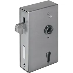 Amf, Türschloss + Schliesszylinder, Schiebetorschlosskasten 140S DIN links / rechts Mass A60xB94xC173 mm Dornmass 60 mm