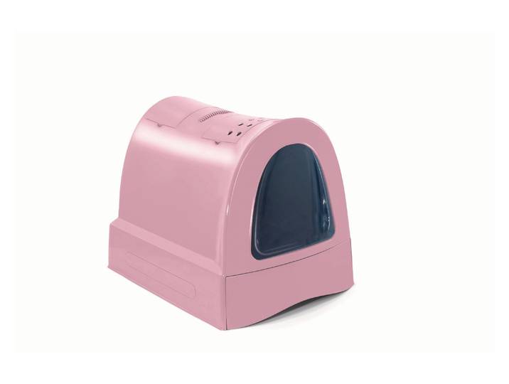 Katzentoilette IMAC Zuma , rosa, B:40cm H:42,5cm L:56cm, Tiertoiletten, Katzentoilette