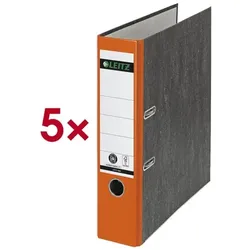 Leitz 5x Ordner »1080« orange, 8x31.8x28.5 cm