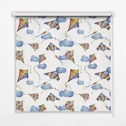 INNENROLLO - Fensterrollo - Rollo - 140x140 cm - Bunte Drachen