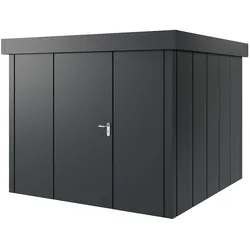 Hörmann Metall-Gerätehaus "Juno" mit Flachdach, JFD10 - Design, 262 x 262 cm (B x T),anthrazit,