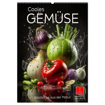 Cooles Gemüse (Wandkalender 2027 DIN A2 hoch), CALVENDO Monatskalender