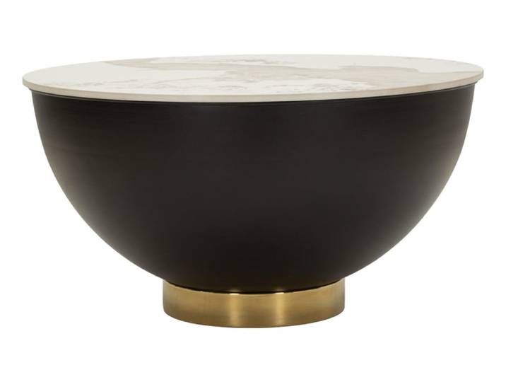 Table basse glamour contemporaine cm ø 73 x 40
