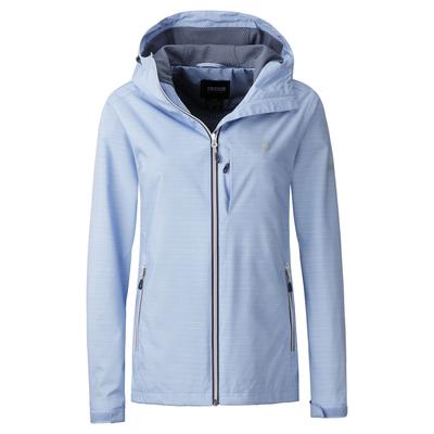 Outdoorjacke LPO "Kiara WMN", Damen, Gr. 44L, blau (powder blau), Web, 100% Polyester, regular fit hüftbedeckend, Blende, Jacken Outdoorjacke, auch in Großen Größen erhältlich