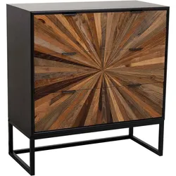 KOMMODE aus Holz 75x36x80 braunem