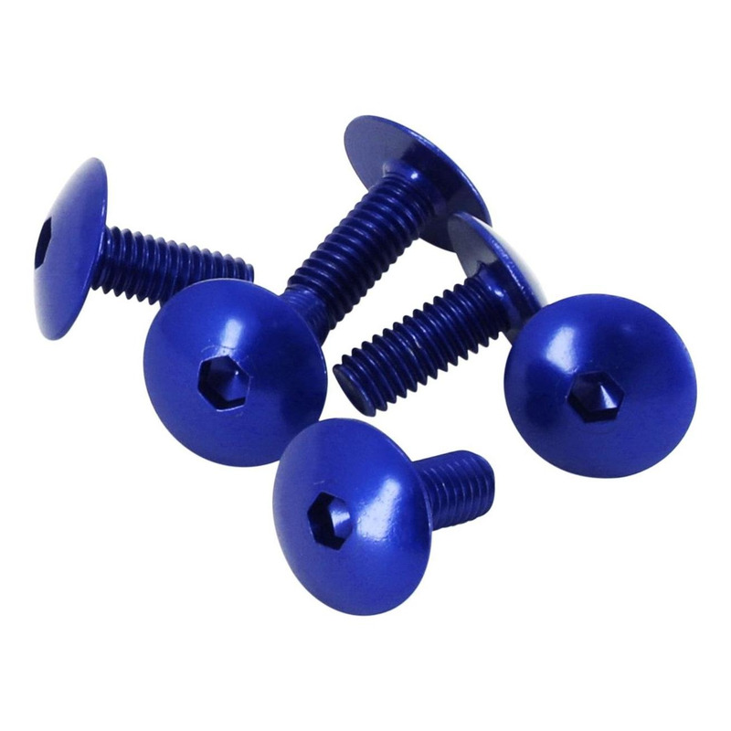 1Tek Tuning Kit 6 vis tête bombée bleu Ø 6x15mm