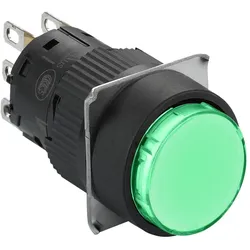 Schneider Electric XB6EAA31P Grüner Drucktaster Ø 16, flach, o. Rastung, 1OC